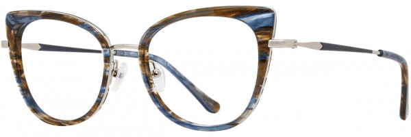 Cinzia Designs Cinzia Ophthalmic 5151 Eyeglasses, 1 - Hazel / Blue Demi