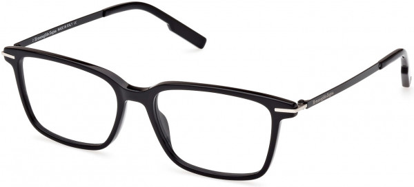 Ermenegildo Zegna EZ5246 Eyeglasses, 001 - Shiny Black / Matte Black