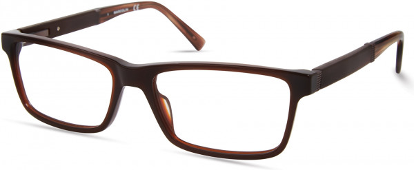 Marcolin MA3032 Eyeglasses, 048 - Shiny Dark Brown