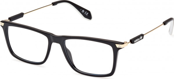 adidas Originals OR5050 Eyeglasses, 001 - Shiny Black / Shiny Pale Gold
