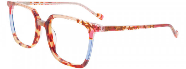 Takumi TK1257 Eyeglasses, 010 - Brn Tort & Beige & Blue Transp