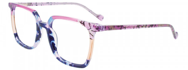 Takumi TK1257 Eyeglasses, 050 - Blue Purp Marb & Purp & Bg Tr