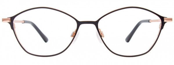 Takumi TK1226 Eyeglasses, 090 - Satin Black & Pink Gold