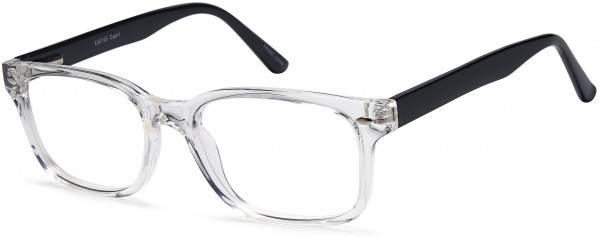 4U US115 Eyeglasses, Crystal Black