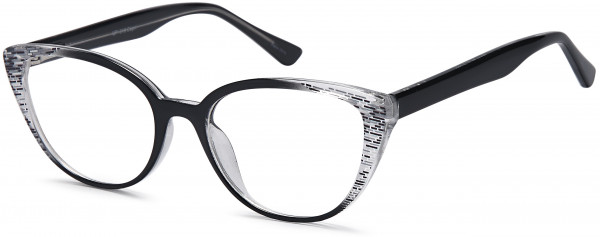 4U UP 319 Eyeglasses, Black