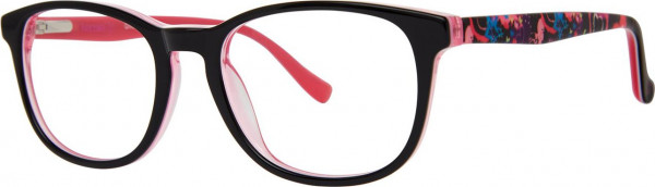 Kensie Dilemma Eyeglasses, Black Fuchsia