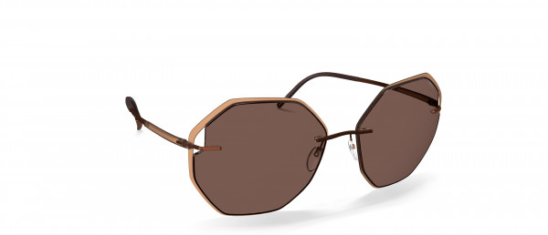 Silhouette Accent Shades 8187 Sunglasses, 2540 SLM Brown