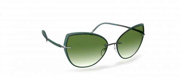 Silhouette Accent Shades 8188 Sunglasses, 5040 Classic Green Gradient