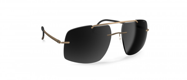 Silhouette Rimless Shades 8739 Sunglasses, 7630 SLM Grey