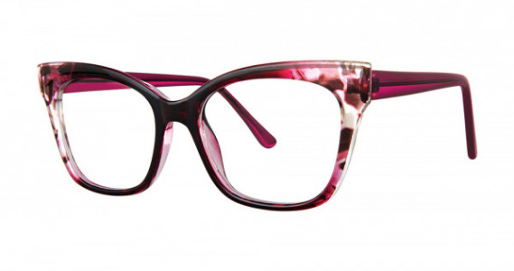 Modern Optical OBTAIN Eyeglasses, Fuchsia Marble/Crystal