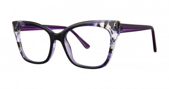 Modern Optical OBTAIN Eyeglasses, Purple Marble/Crystal