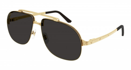 Cartier CT0353S Sunglasses, 001 - GOLD with GREY lenses