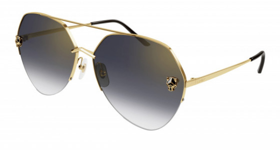 Cartier CT0355S Sunglasses, 001 - GOLD with GREY lenses