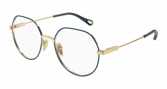Chloé CH0137O Eyeglasses, 004 - GOLD with TRANSPARENT lenses
