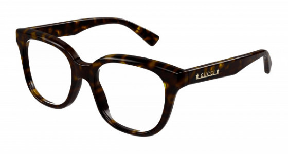 Gucci GG1173O Eyeglasses, 002 - HAVANA with TRANSPARENT lenses