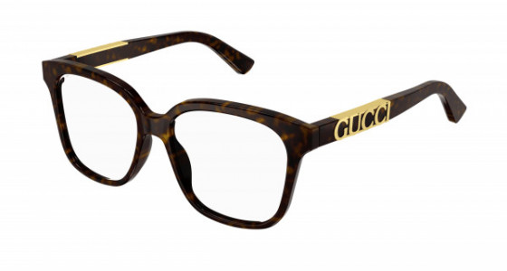 Gucci GG1192O Eyeglasses, 005 - HAVANA with TRANSPARENT lenses
