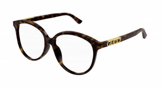 Gucci GG1194OA Eyeglasses, 002 - HAVANA with TRANSPARENT lenses