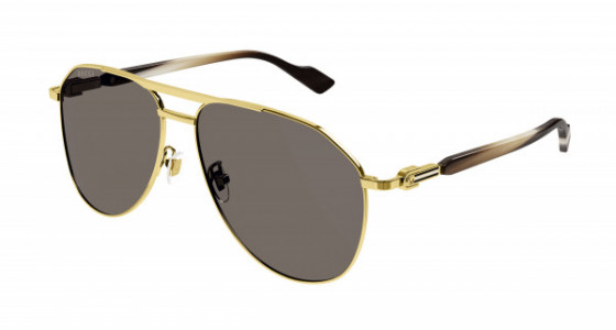 Gucci GG1220S Sunglasses, 002 - GOLD with BROWN lenses