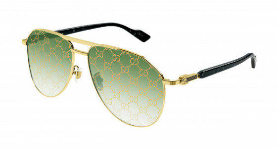 Gucci GG1220S Sunglasses, 004 - GOLD with GREEN lenses