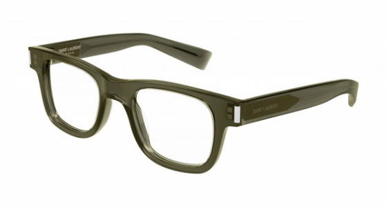 Saint Laurent SL 564 OPT Eyeglasses, 003 - GREEN with TRANSPARENT lenses