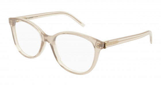 Saint Laurent SL M112 Eyeglasses, 003 - NUDE with TRANSPARENT lenses