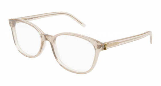 Saint Laurent SL M113 Eyeglasses, 003 - NUDE with TRANSPARENT lenses