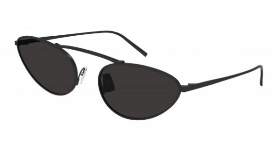 Saint Laurent SL 538 Sunglasses, 001 - BLACK with BLACK lenses