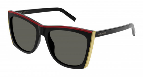 Saint Laurent SL 539 PALOMA Sunglasses, 001 - BLACK with GREY lenses