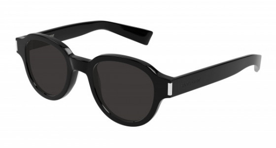 Saint Laurent SL 546 Sunglasses, 001 - BLACK with BLACK lenses
