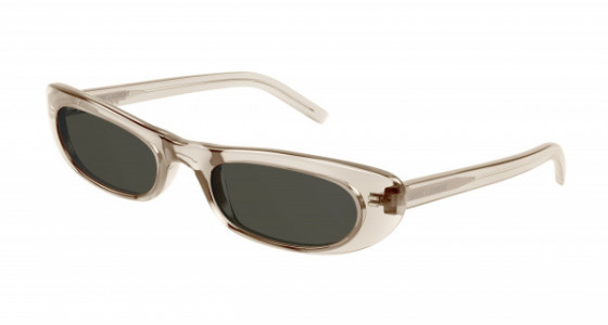 Saint Laurent SL 557 SHADE Sunglasses, 004 - NUDE with GREY lenses