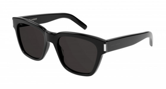 Saint Laurent SL 560 Sunglasses, 001 - BLACK with BLACK lenses