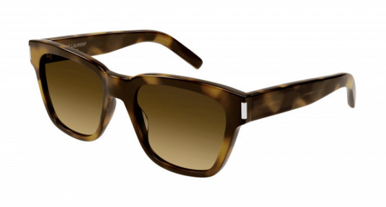 Saint Laurent SL 560 Sunglasses, 003 - HAVANA with BROWN lenses