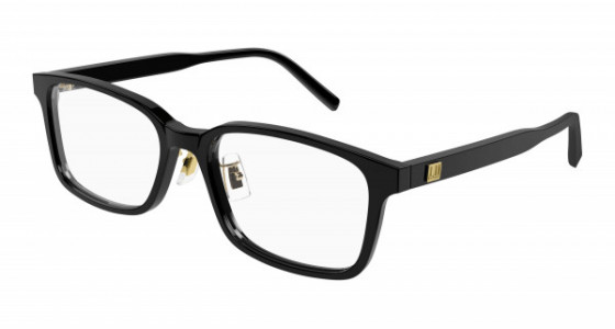 dunhill DU0049OA Eyeglasses, 005 - BLACK with TRANSPARENT lenses