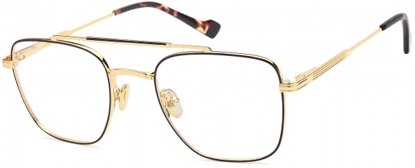 Di Caprio DC509 Eyeglasses, Black Gold