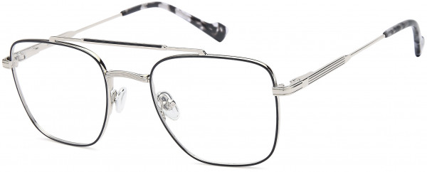 Di Caprio DC509 Eyeglasses, Black Silver