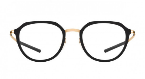 ic! berlin Juna Eyeglasses, Rosé-Gold-Black-Matt