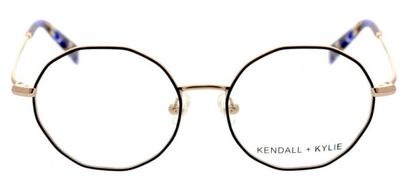 KENDALL + KYLIE KKO197 Eyeglasses, 001 Matte Black/ Shiny Classic Gold