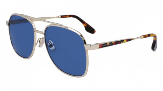 Victoria Beckham VB233S Sunglasses, (720) GOLD/BLUE