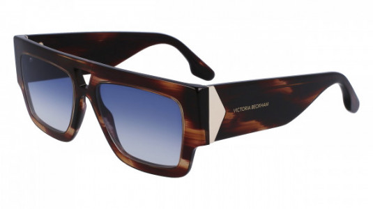Victoria Beckham VB651S Sunglasses, (227) DARK BROWN HORN