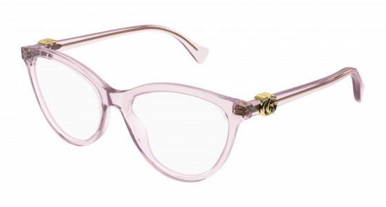 Gucci GG1179O Eyeglasses, 003 - PINK with TRANSPARENT lenses