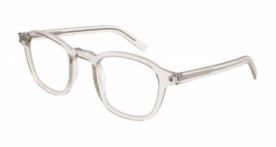 Saint Laurent SL 549 SLIM OPT Eyeglasses, 003 - BEIGE with TRANSPARENT lenses