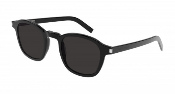 Saint Laurent SL 549 SLIM Sunglasses, 001 - BLACK with BLACK lenses