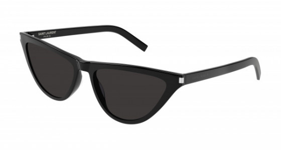 Saint Laurent SL 550 SLIM Sunglasses, 001 - BLACK with BLACK lenses