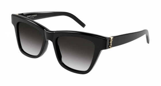 Saint Laurent SL M106 Sunglasses, 002 - BLACK with GREY lenses
