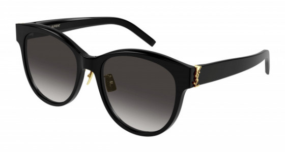 Saint Laurent SL M107/K Sunglasses, 004 - BLACK with GREY polarized lenses