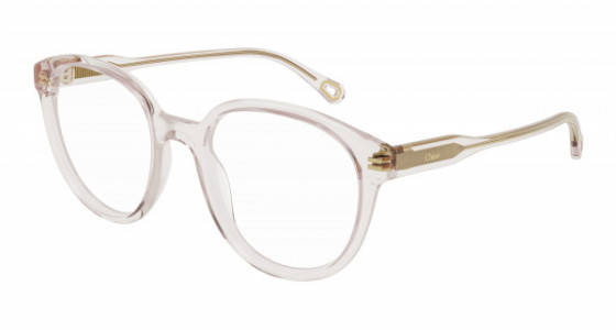 Chloé CH0127O Eyeglasses, 004 - PINK with TRANSPARENT lenses