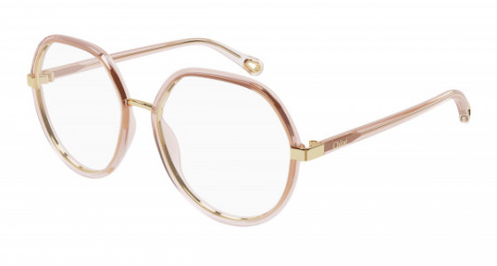 Chloé CH0131O Eyeglasses, 001 - ORANGE with TRANSPARENT lenses