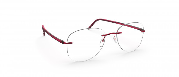 Silhouette The Wave DO Eyeglasses, 3040 Cassis Red