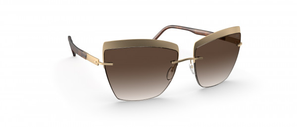 Silhouette Accent Shades 8189 Sunglasses, 7530 Classic Brown Gradient