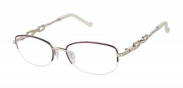 Tura TE282 Eyeglasses, Lilac/Silver (LIL)